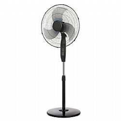 Eurolamp Ανεμιστήρας Ορθοστάτης 65W Διαμέτρου 50cm με Τηλεχειριστήριο Μαύρος