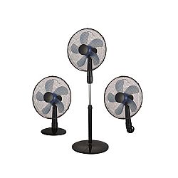 Eurolamp Πολυμορφικός Ανεμιστήρας 50W Διαμέτρου 40cm με Τηλεχειριστήριο Μαύρος